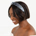 WIDE VELVET & PEARL KNOT HEADBAND - VARIOUS COLOURS