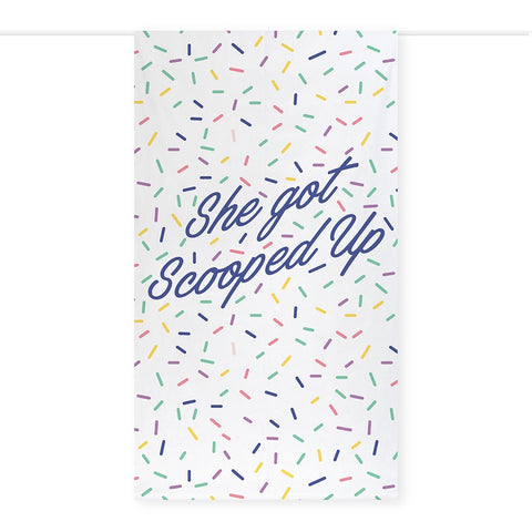 PRINTED PHOTO BACKDROP WEDDING DECORATION - SCOOPED UP