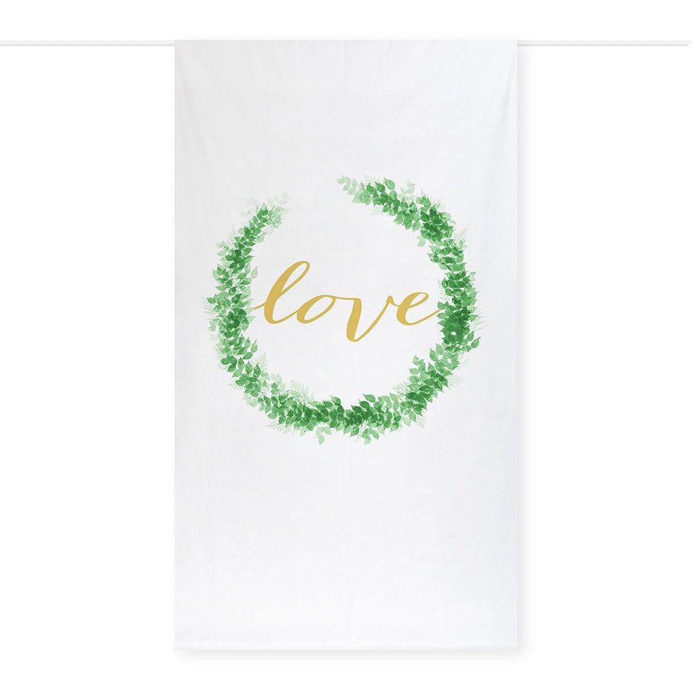 PRINTED PHOTO BACKDROP WEDDING DECORATION - LOVE WREATH - AyaZay Wedding Shoppe