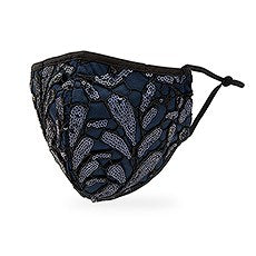 LUXURY REUSABLE, WASHABLE CLOTH FACE MASK WITH FILTER POCKET - SAPPHIRE BLUE - AyaZay Wedding Shoppe