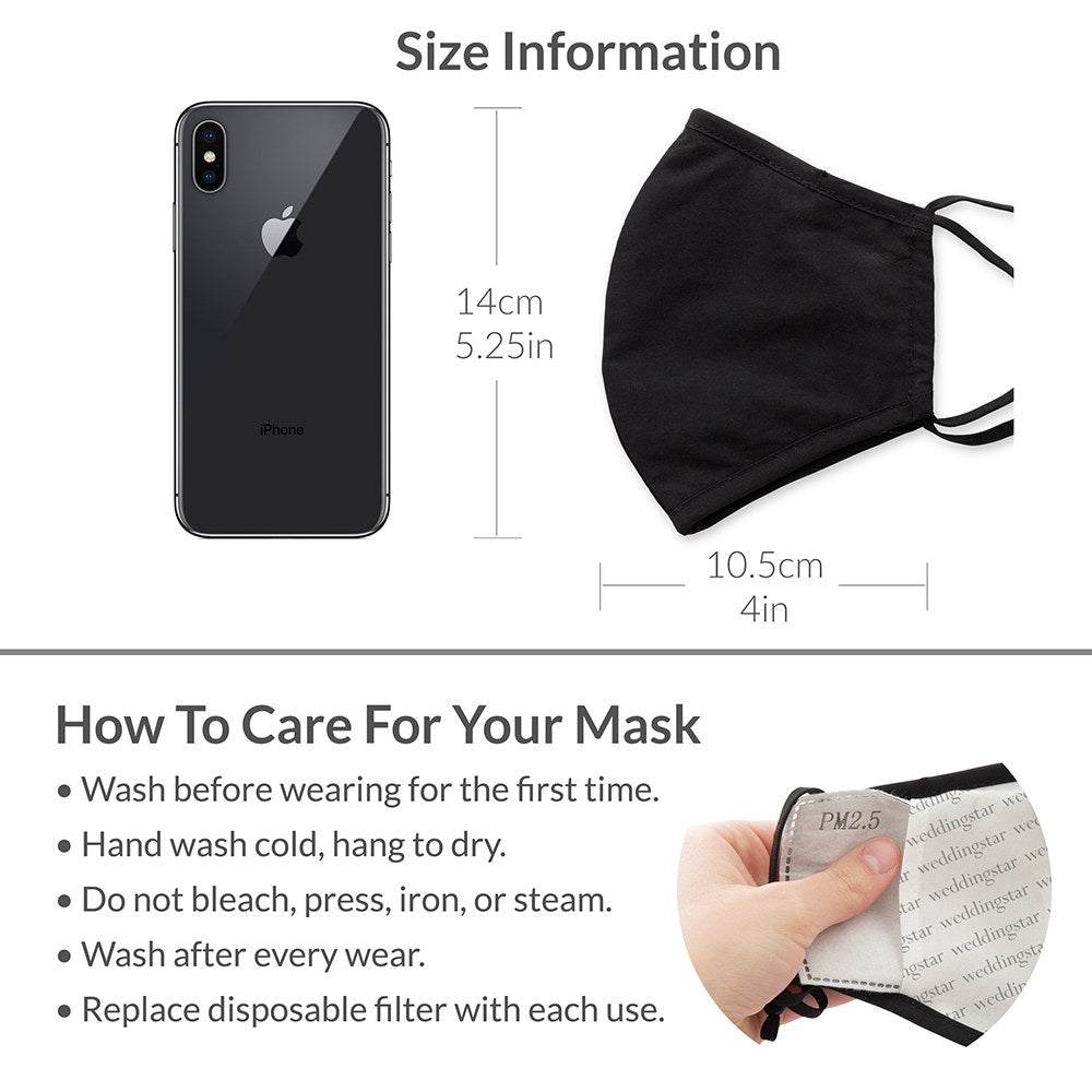 LUXURY REUSABLE, WASHABLE CLOTH FACE MASK WITH FILTER POCKET - CHAMPAGNE GOLD SEQUIN