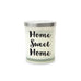 PERSONALIZED GLASS JAR GIFT CANDLE WITH LID - HOME SWEET HOME - AyaZay Wedding Shoppe