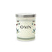 PERSONALIZED GLASS JAR GIFT CANDLE WITH LID - VINTAGE FLORAL MONOGRAM