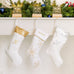 CUSTOM EMBROIDERED PLUSH CHRISTMAS STOCKING - FALLING SNOWFLAKES