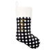 CUSTOM PRINTED PLUSH BUFFALO PLAID CHRISTMAS STOCKING - VERTICAL SCRIPT FONT - AyaZay Wedding Shoppe