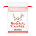 LARGE PERSONALIZED DRAWSTRING SANTA SACK FOR GIFTS -  RUDOLPH EXPRESS - AyaZay Wedding Shoppe