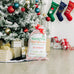 LARGE PERSONALIZED DRAWSTRING SANTA SACK FOR GIFTS -  NORTH POLE DELIVERY - AyaZay Wedding Shoppe