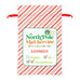 LARGE PERSONALIZED DRAWSTRING SANTA SACK FOR GIFTS -  NORTH POLE DELIVERY - AyaZay Wedding Shoppe