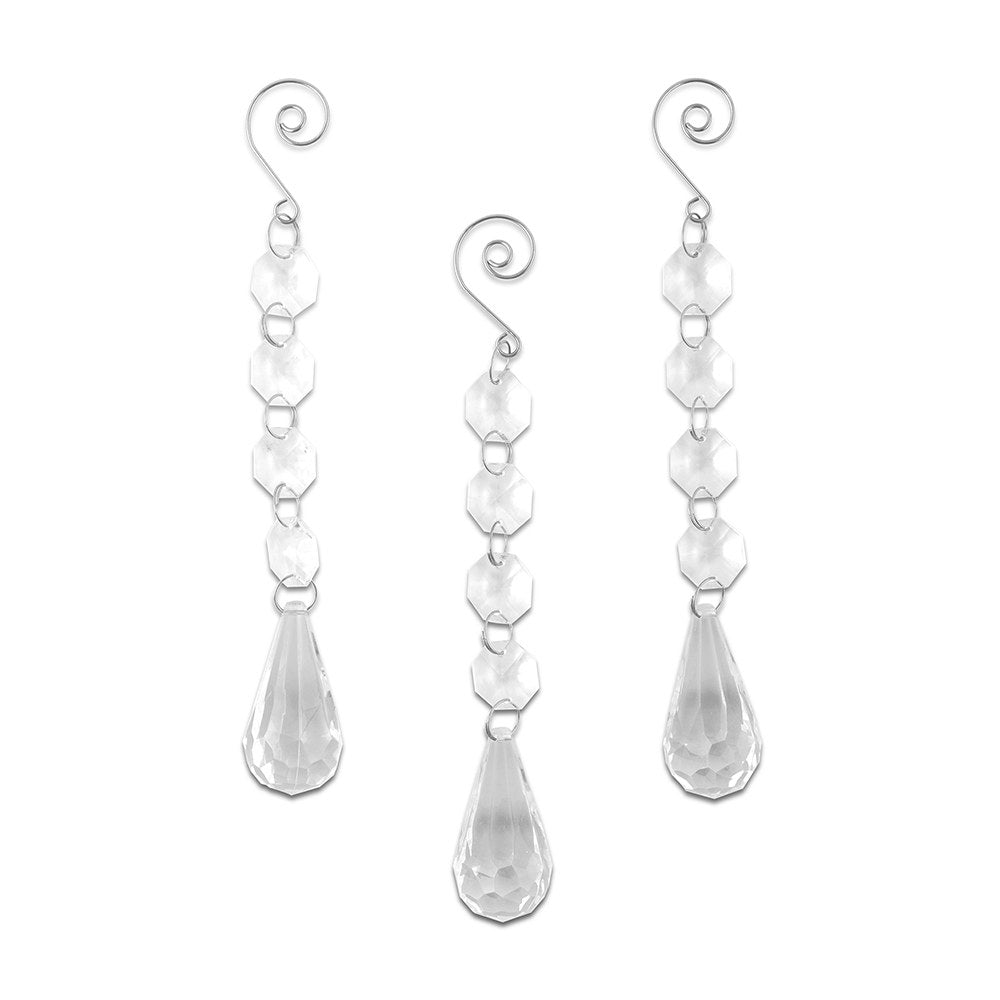 ACRYLIC CRYSTAL DECORATIVE DROPS (3/pkg) - AyaZay Wedding Shoppe
