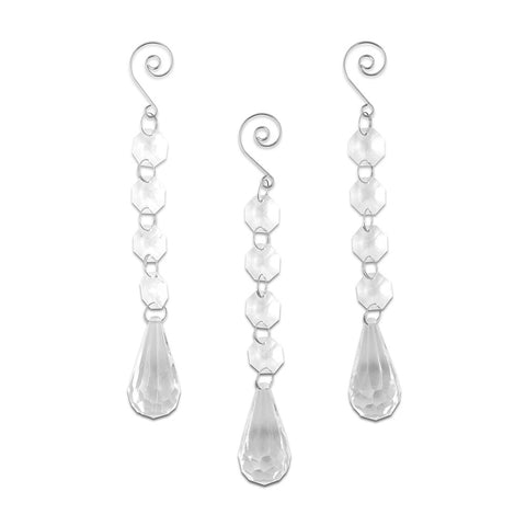 ACRYLIC CRYSTAL DECORATIVE DROPS (3/pkg) - AyaZay Wedding Shoppe