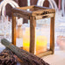 RUSTIC WOOD & GLASS BOX WITH HINGED LID - AyaZay Wedding Shoppe