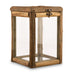 RUSTIC WOOD & GLASS BOX WITH HINGED LID - AyaZay Wedding Shoppe