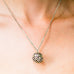 ESSENTIAL OIL DIFFUSER LOCKET NECKLACE - FILIGREE VINE ORB DESIGN - AyaZay Wedding Shoppe