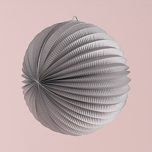 WATERMELON ROUND PAPER LANTERN IN SILVER - AyaZay Wedding Shoppe