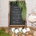 SELF STANDING CHALKBOARD SIGN WITH RUSTIC WOOD FRAME - AyaZay Wedding Shoppe