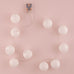 STRING OF LIGHTS WITH ROUND PAPER LANTERNS - BATTERY LED - AyaZay Wedding Shoppe