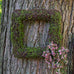 FAUX MOSS AND WICKER SQUARE FRAME - AyaZay Wedding Shoppe