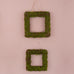 FAUX MOSS AND WICKER SQUARE FRAME - AyaZay Wedding Shoppe