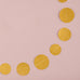 GOLD GLITTER CIRCLE SEWN PAPER GARLAND - AyaZay Wedding Shoppe