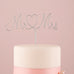 MR. AND MRS. TWISTED WIRE CAKE TOPPER - AyaZay Wedding Shoppe