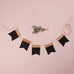 DECORATIVE KRAFT AND BLACK PAPER DIY BANNER - AyaZay Wedding Shoppe