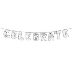 SILVER FOIL BALLOON DECORATION - CELEBRATE - AyaZay Wedding Shoppe
