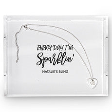 RECTANGULAR ACRYLIC TRAY - EVERYDAY I'M SPARLIN' PRINTING - AyaZay Wedding Shoppe