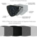 LUXURY REUSABLE, WASHABLE CLOTH FACE MASK WITH FILTER POCKET - BRIDAL BOUTIQUE - AyaZay Wedding Shoppe