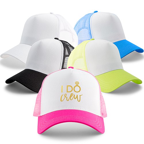 WEDDING PARTY SNAPBACK TRUCKER HATS - I DO CREW - AyaZay Wedding Shoppe
