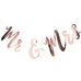 MR & MRS WEDDING BANNER - ROSE GOLD METALLIC - AyaZay Wedding Shoppe
