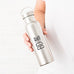 PERSONALIZED CHROME WATER BOTTLE WITH HANDLE - MODERN LOGO PRINT - AyaZay Wedding Shoppe