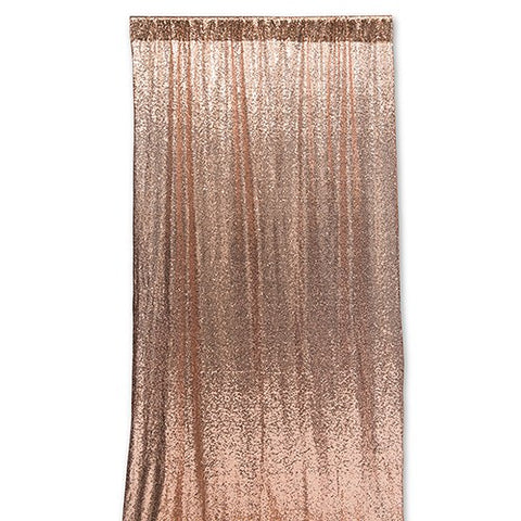 CUSTOM WEDDING PHOTO BACKDROP DECORATION - ROSE GOLD SEQUIN - AyaZay Wedding Shoppe