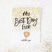 SPARKLE THANK YOU CARD WITH FOLD - AyaZay Wedding Shoppe
