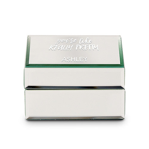 MIRRORED JEWELLERY BOX - YOU'RE A GEM PRINTING - AyaZay Wedding Shoppe