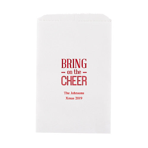 BRING ON THE CHEER FLAT POCKET STYLE GOODIE BAG - AyaZay Wedding Shoppe