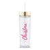 PERSONALIZED PLASTIC DRINK TUMBLER - CALLIGRAPHY TEXT PRINTING - AyaZay Wedding Shoppe
