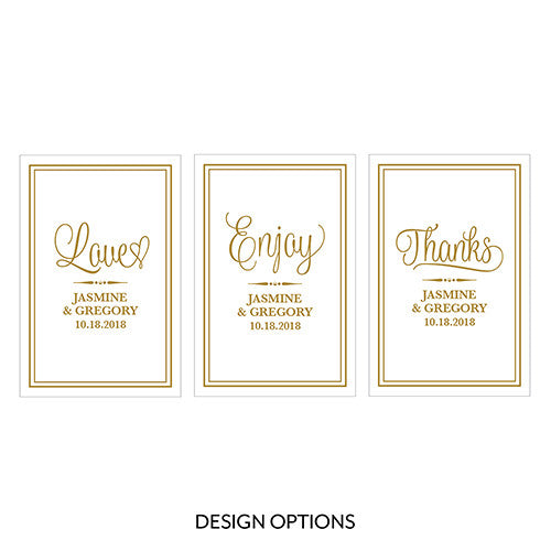 CELEBRATION SCRIPT LARGE RECTANGULAR TAG - AyaZay Wedding Shoppe