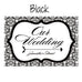 LOVE BIRD DAMASK WEDDING DIRECTIONAL SIGN - AyaZay Wedding Shoppe
