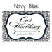 LOVE BIRD DAMASK WEDDING DIRECTIONAL SIGN - AyaZay Wedding Shoppe