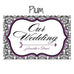 LOVE BIRD DAMASK WEDDING DIRECTIONAL SIGN - AyaZay Wedding Shoppe