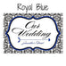 LOVE BIRD DAMASK WEDDING DIRECTIONAL SIGN - AyaZay Wedding Shoppe