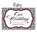 LOVE BIRD DAMASK WEDDING DIRECTIONAL SIGN - AyaZay Wedding Shoppe