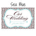 LOVE BIRD DAMASK WEDDING DIRECTIONAL SIGN - AyaZay Wedding Shoppe