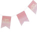 HAPPY BIRTHDAY BANNER - PINK WATERCOLOUR - AyaZay Wedding Shoppe