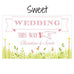 HOMESPUN CHARM WEDDING DIRECTIONAL SIGN - AyaZay Wedding Shoppe