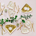 SMALL DIAMOND DISPOSABLE PAPER PARTY PLATES - GOLD (8/pkg) - AyaZay Wedding Shoppe