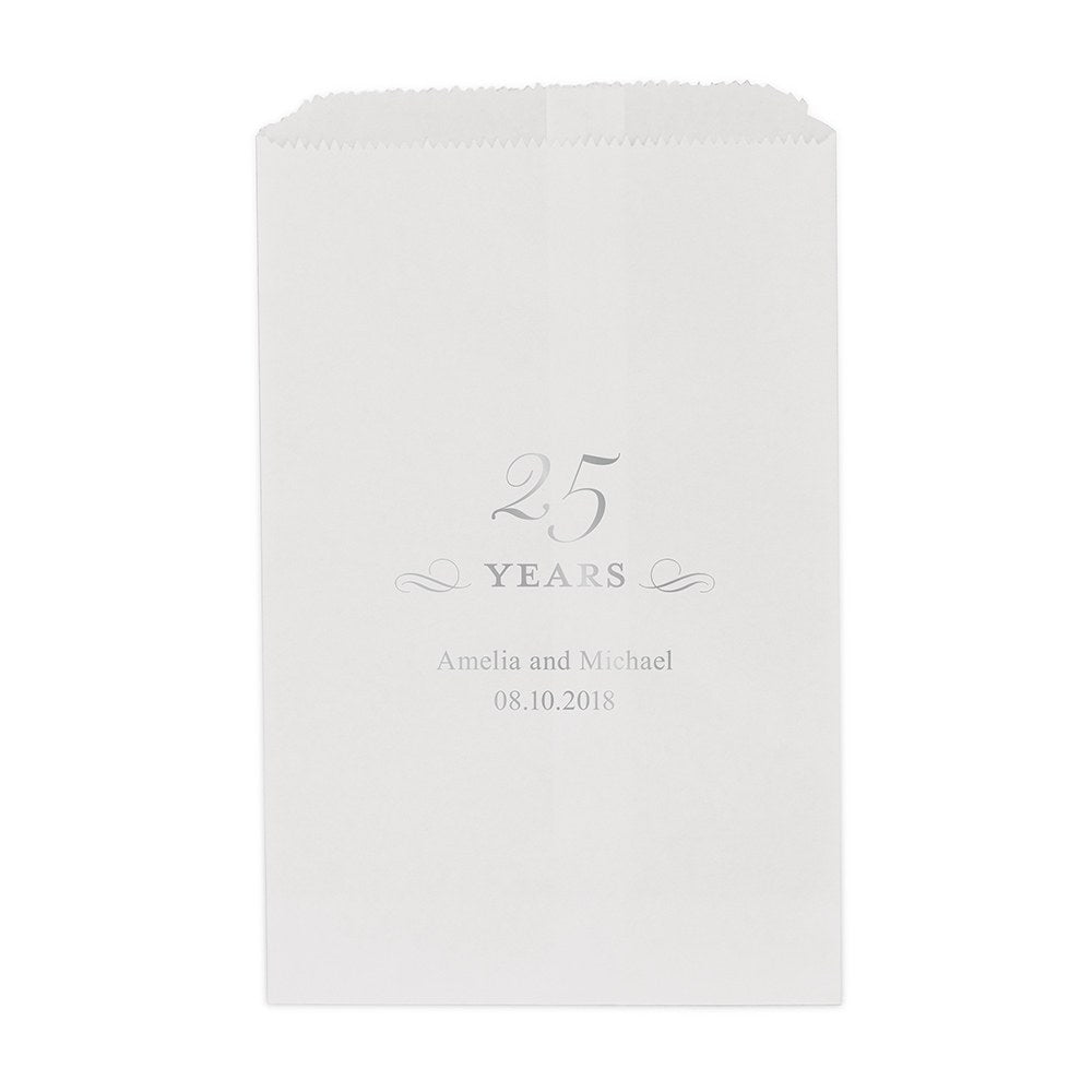 25 YEARS FLAT POCKET STYLE GOODIE BAG - AyaZay Wedding Shoppe