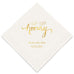 PERSONALIZED FOIL PRINTED PAPER NAPKINS - Sip Sip, Hooray
(50/pkg) - AyaZay Wedding Shoppe