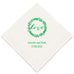 PERSONALIZED FOIL PRINTED PAPER NAPKINS - Love Wreath (50/pkg) - AyaZay Wedding Shoppe