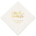 PERSONALIZED FOIL PRINTED PAPER NAPKINS - Let The Sparks Fly
(50/pkg) - AyaZay Wedding Shoppe